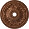 Ekena Millwork Flagstone Ceiling Medallion (Canopies up to 3 7/8"), 30"OD x 3 7/8"ID x 3 1/4"P, Polished Copper CM30FLPOS - alternate 1